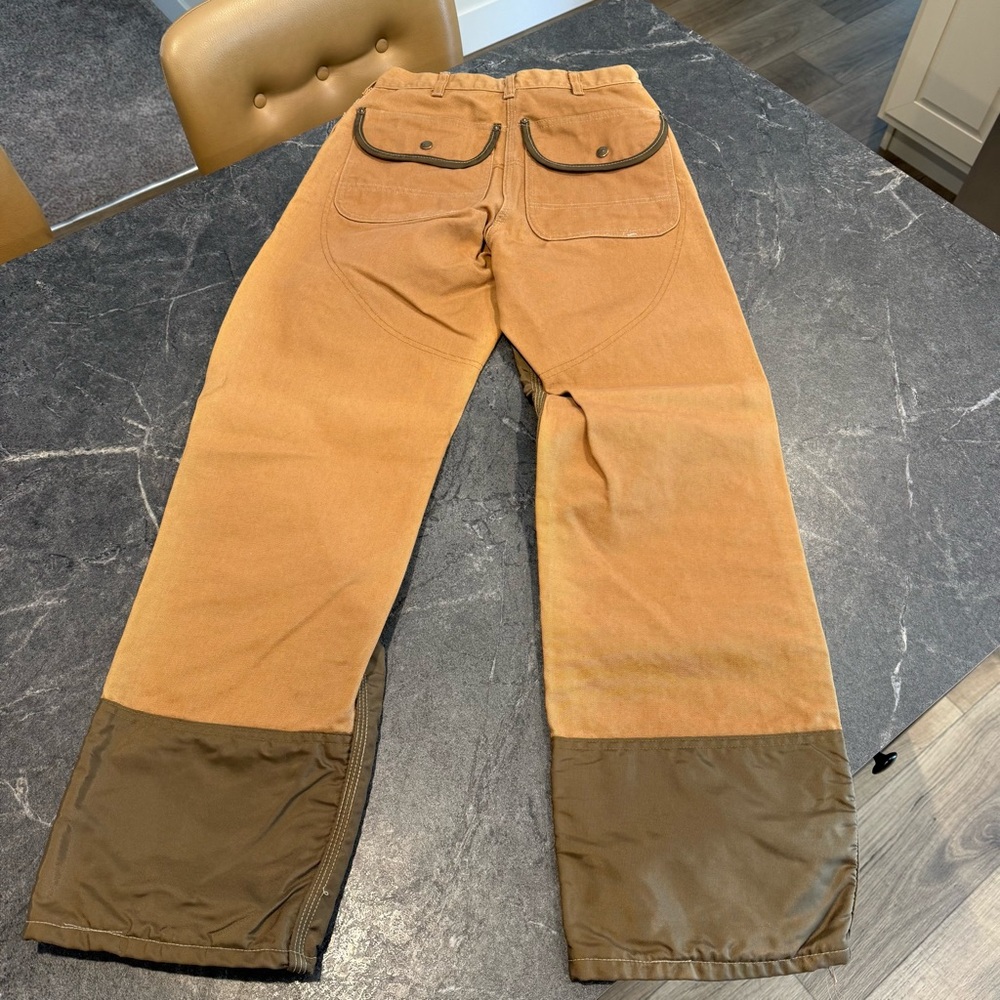 Carhartt double knee vintage 30x32 tan brown field brush work hunting pants - Picture 7 of 7